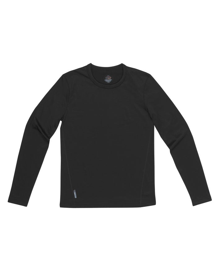 Champion Duofold Flex Weight Baselayer Crew Sweatshirt Meisjes - Zwart - Belgie 6278YEUVK